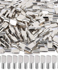 Heavy Duty 100 Pack Stainless Steel Shelf Pins With Polished Nickel Finish Top Shelf Cabinet Hardware Rock Solid Cup Pegs For Closets And Drawers Built Tough Works Like A Charm For Your Next Home Reno. Close-up of polished nickel shelf pins.