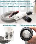 Replacement Hose Handle For Rotator Lift-Away Vacuum NV Series Pro Complete Burgundy Color, shown with nozzle and handle details