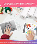 6 Rolls Instant Camera Print Paper Refill For HD Photos, Glossy Thermal Paper With Durable White Finish, Rich Color Quality, Long Lasting Prints, No Fuss Replacement used by kids for doodle coloring