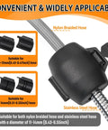 Heavy Duty Gravity Weight Ball For Pull Down Faucet Hose No Sweat Kitchen Sink Sprayer Replacement with Nylon Braided and Stainless Steel Hose