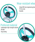 Close-up of Heavy Duty Large Road Construction Measuring Wheel With Mechanical Counter and Telescopic Handle, showing ABS wheels.