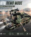 Beast Mode RC Tank With 360 Degree Turret 2.4GHz Remote Smoke Sound And Lights Auto Demo Fires 2000 Plus Water Bullets