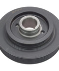 Front view of harmonic balancer and belt drive pulley replacement for Toyota Camry Rav4 Celica Solara 2.0L 2.2L engines.