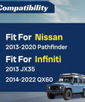 Compatibility fit for Nissan 2013-2020 Pathfinder and Infiniti 2014-2022 QX60 for Front Lower Control Arm Set For Infiniti QX60 2014 2022 And Nissan Pathfinder 2013 2020 2 Pieces Left And Right Replacement Kit With Durable Metal Construction For Smooth Handling And Precise Alignment K623063 K623064