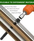Number Twelve X Three Quarter Inch Hex Washer Head Self Drilling Screws Black Coated 410 Stainless Steel Heavy Duty Sheet Metal Fasteners Fifty Pack applied to aluminum and wood surfaces.