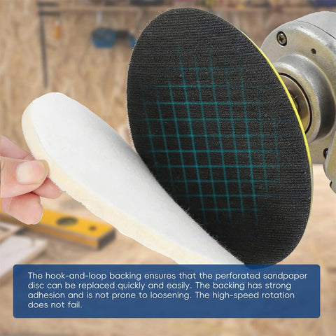 Get Your Project Done Fast With These 100 Pcs Hook And Loop Sanding Discs Made From Premium Aluminum Oxide Grit for quick exchanges.