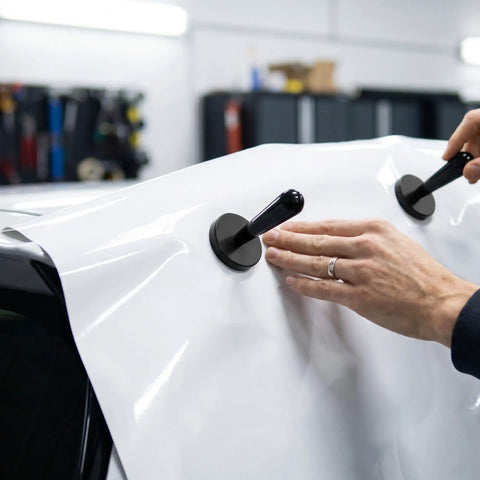 Vinyl Wrap Heat Gun Kit For Car Wrap And Window Tint Includes 110V 1800W Heat Gun Plastic Squeegees Magnetic Holder Gloves And Smoothing Tools For Quick Film Stretching And Perfect Finish