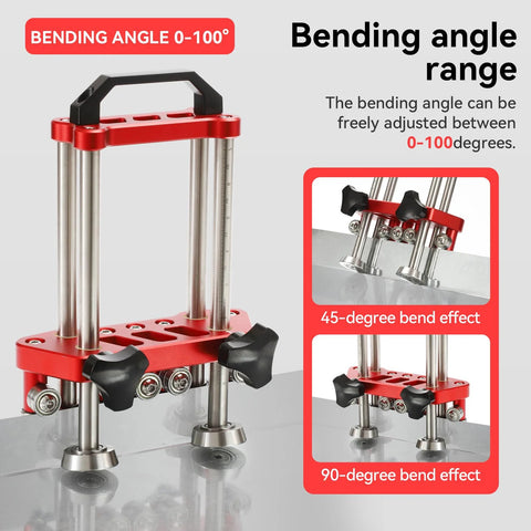 金属屋根用工具および加工用 板金Roller ステーションベンダー 0～100度の曲げ加工が可能 軽量で持ち運びに便利