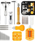 Pro Grade 155 Piece Watch Repair Kit With Precision Screwdrivers, Case Opener, Link Removers, Band Adjusters, Battery Tools