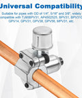 Gosknor BPV-31 bullet piercing valve mounted on copper refrigerator line