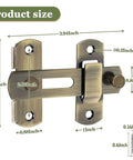 4 Inch Flip Gate Latch For Barn Doors And Wood Fences Tough As Nails Heavy Duty Stainless Steel With Bronze Finish dimensions