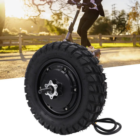 11 Inch Hub Motor For Electric Scooters And Small Motorcycles, Brushless High Power 500W To 1800W, Rubber Tire, Urban Riding