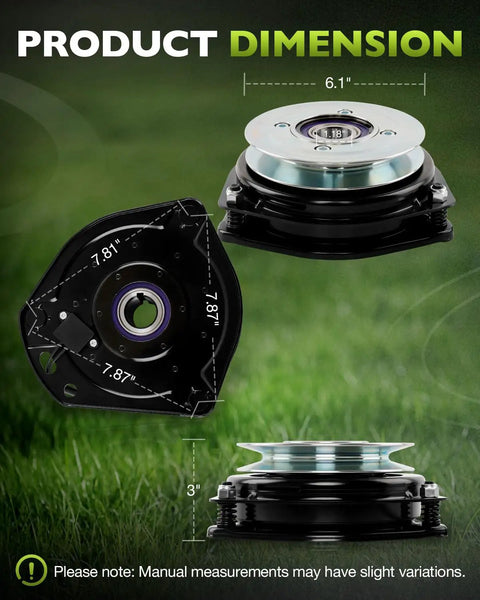 Beefed Up PTO Clutch Billet Pulley GT3.5 Clutch With 20A PTO Switch 483957 dimensions for TigerCat TigerCub TurfTiger mowers