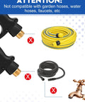 Heavy Duty 5000 PSI Short Pressure Washer Gun With Swivel Inlet And Extension Wand Five Nozzles M22 Connectors incompatibilities