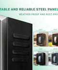 Outdoor EV Charger Box With Cable Organizer, Waterproof Dustproof Enclosure, Tesla Wall Connector Style Cover weatherproof features