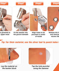 Step-by-step guide using Five Hundred Piece Grommet Tool Kit For Fabric And Tarp Projects With Ten Millimeter Inner Diameter Eyelets