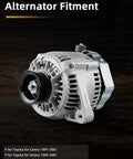 Alternator For Toyota Camry And Solara 1997 To 2001 12V 75Amp With 5 Groove Pulley Replacement Part 13754 in side view