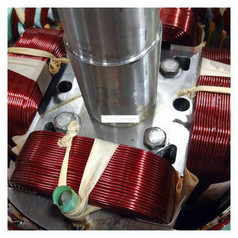Mini Submersible Water Pump Slick Quiet Utility Transfer Beast For Yard Drainage Flood Clearing Heavy Duty Cast Iron Housing Easy Grip Handle showing internal copper wiring coils.