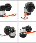 48V 1000W Brushless Differential Electric Motor 4800RPM shown from multiple angles with wiring for ATV Go Kart Electric Bike Scooter Tricycle.