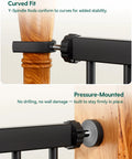 Auto Close Baby Gate For Doorways And Stairs 26 To 40 Inch Pressure Mounted No Drill Safety Gate detail showing Y-spindle rods