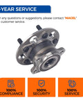 Rear Wheel Hub And Bearing Assembly 512666 For Toyota And Lexus SUVs And Sedans Fits 2021-2023 Lexus ES250, 2021 Toyota Avalon, 2018-2024 Camry, 2022-2023 Corolla Cross, 2019-2023 RAV4, 2021-2023 Venza Beefy Replacement Part on white background.