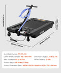 Low Profile Oil Drain Pan 17 Gallon Tank With Electric Pump And Flex Hose For Trucks Atvs Leak Proof Fluid Extractor, 24.02 in tall.