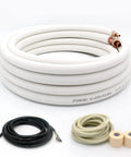 16 Ft Copper Tubing Extension Kit For Your Mini Split AC And Heating Setup With 1/4 Inch 3/8 Inch And 1/2 Inch ODs Insulated Coil Line