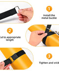 1 Inch By 39 Foot Nylon Hook And Loop Straps Roll With 60 Buckles 30 Metal And 30 Plastic Adjustable Reusable Cut To Length Ties for installation instructions