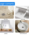 Fifty Pack Disposable Drain Sticker Hair Catcher That Hits Different With Heavy Duty Mesh. Usage in floor drains, pentroughs, bathtubs, and sinks.