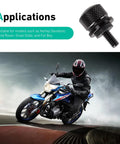 Knurled Aluminum Rear Seat Bolt Kit With Screws And Nuts For Harley Davidson Touring Sportster Softail Dyna 1996 Through 2024 Black Finish
