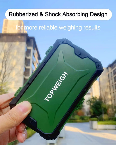 Hand holding Pocket Scale 500g 0.01g With Backlit Display Jewelry And Coin Scale Precision Gram Scale Six Weighing Units outdoors