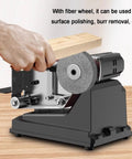 Built Tough Mini Belt Sander And Bench Grinder With A Beefy 180W Motor and Infinite Speed Dial for accurate polishing.