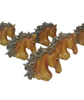 Vintage Western Horsehead Drawer Pulls Set Of 6 Hand Painted Resin Cabinet Knobs Wardrobe Handles For Kitchen And Home Decor