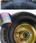 10 Inch Tough As Nails Heavy Duty Swivel Plate Casters with double ball bearings and inflatable shock absorbing design