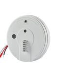 Back view of Hardwired Heat Detector With Battery Backup And Dual LEDs, Interconnect Ready For Garage Safety, 120V Power With 9V Backup