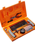 Speedy Seal 2 Universal Heavy Duty Tire Repair Kit with 40 vulcanizing cords, pliers, and tools in orange molded case