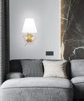 Modern Wireless Wall Sconce Set Of Two With Remote Dimmable Battery Powered LED Lamps Rechargeable Bulbs Included Ideal For Living Room