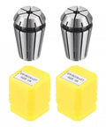 ER16 Spring Collet One Eighth Inch Clamping Diameter For CNC Milling Engraving Lathe Machines Pack Of Two 40Cr Steel High Precision 0.015mm