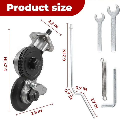 Turn Any Drill Into A Beast Of A Precision Sheet Metal Cutter With A High Efficiency Nibbler Attachment and tools dimensions.