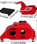 Dimensions of Aluminum Motor Mount Gear Cover Upgrade Kit For 1/10 Granite, Senton, Vorteks, And Big Rock 3S BLX Mega 550