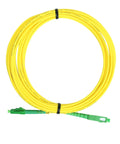 LC APC To SC APC Single Mode Fiber Optic Patch Cord Simplex 9/125 OS1 with Yellow LSZH Jacket
