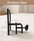 Six Pack Heavy Duty Mattress Slide Stoppers Lock Down Metal Beds Tight Adjustable Anti Slip Bed Grippers shown in size dimensions.