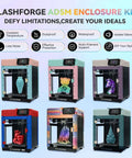 Adventurer 5M 3D Printer Enclosure Kit DIY Enclosure Set With Top Cover and Side Panels in multiple colors, supports ASA and PC Printing.
