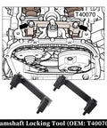 DIY Ready Pro Grade Camshaft Locking And Timing Tool Kit For VW And Audi Engines 2.0 2.4 2.5 V6 diagram and tool T40070