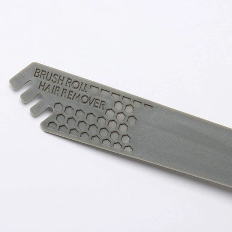 Brush roll hair remover tool with hexagonal design for efficient cleaning