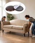 Twelve Pack Chair Sliders For Carpet And Hardwood Featuring Grip Tight Self Adhesive Backing to glide heavy couches and desks across tile.