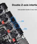 Silent 32Bit SKR Mini E3 V2 Control Board With TMC2209 UART Drivers showing double Z-axis interface