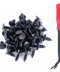 Universal Golf Cart Fastener Push Rivets Set 100 Piece Xmas Tree Clips For Electric And Gas Models with red removal tool