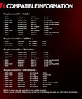 Compatibility chart for Buick, Cadillac, Chevrolet, Oldsmobile vehicles; includes model years, engines, drive types for Front Wheel Hub Bearing Assembly 513121.