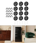 Badass Heavy Duty Furniture Caster Wheels Peel And Stick Easy Glide Self Adhesive Roller Moves Smooth On Hardwood Floor With Zero Dings Awesome Mobility Kit For Sofas And Beds, multiple casters and accessories layout.